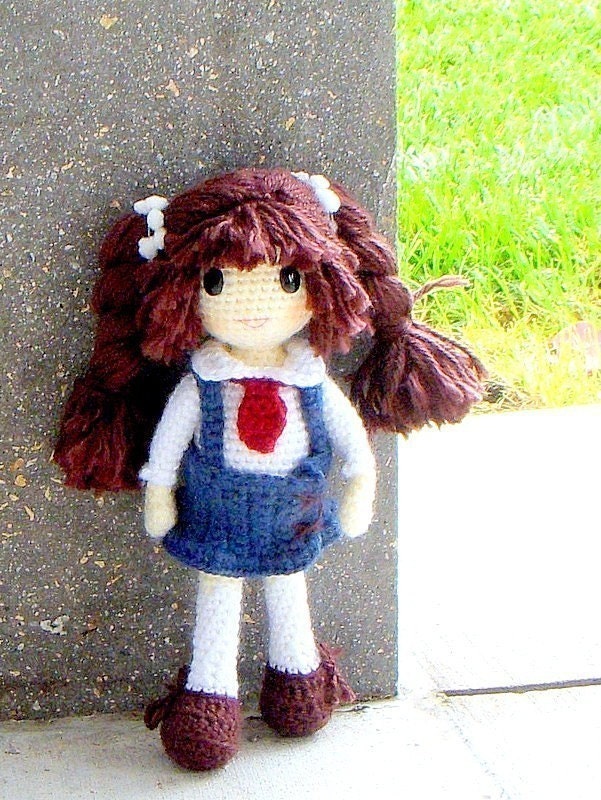 Nari -  Amigurumi girl doll pattern / PDF - crochet amigurumi