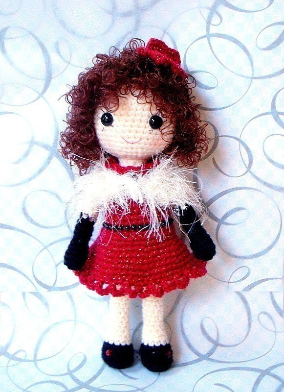 Party N Party - Crochet Amigurumi girl doll pattern / PDF