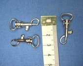 Mini, Small, Silver, Metal Swivel Clip x 10 Pieces