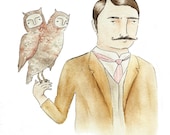 ORIGINAL ILLUSTRATION // The Falconer - Giclee Illustration Art Print
