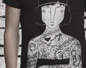 GRAPHIC TEE // Tattooed Lady Tee - Unisex