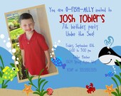 Under the Sea Custom Birthday Invitation
