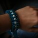 See Description for a coupon code Ribbon Bracelet -Deep Teal Millie Ruffles and Pearls Ribbon Bracelet Jewelry