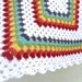 Double Rainbow Granny Square Crochet Baby Blanket Afghan for Boy or Girl - By Tejidos on Etsy