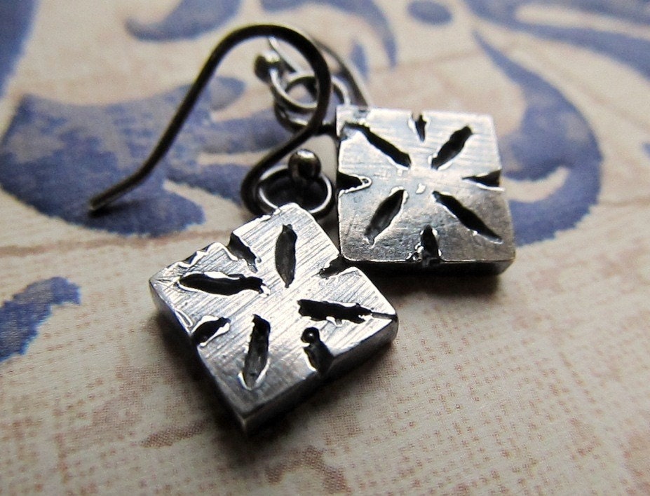 Royalty - Cast Sterling Silver Artisan Earrings (Style 2)