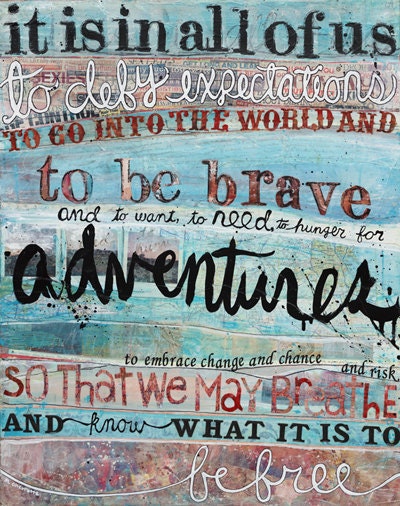 To Be Brave - large 30 x 24 canvas print
