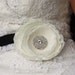 Large Signature Bloom Bridal Sash, White, Ivory, Black or Pink