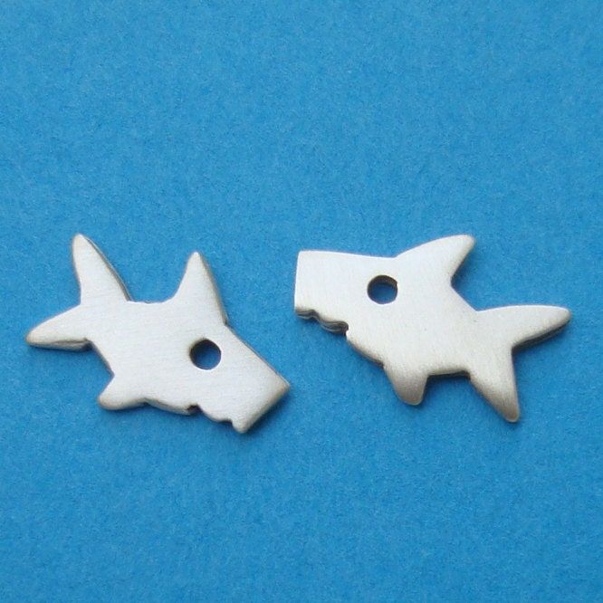 Shark Stud Earrings sterling silver Gift Girl Kids Mom Cute sweet post earrings Jewelry mom  for her spring
