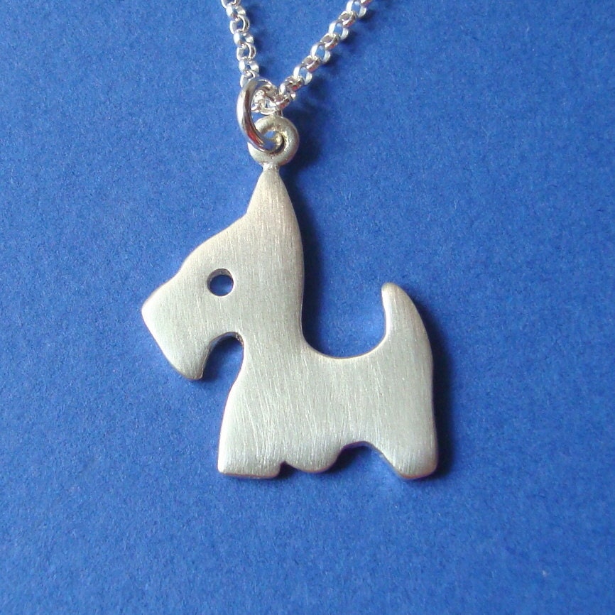 Scottie Necklace Dog Cute scotty sterling silver Cute Kids Teen Girl Jewelry   Gift Jewelry mom  for her spring