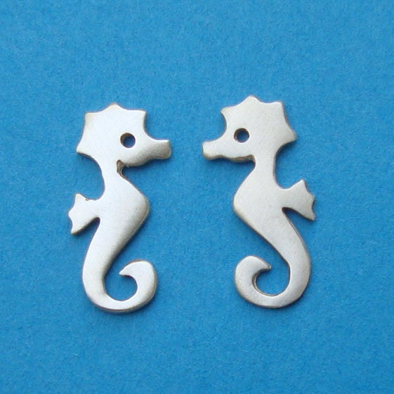 Seahorse Stud Earrings in sterling silver Kids Teen jewelry gift girl cute charm necklace mom  for her spring