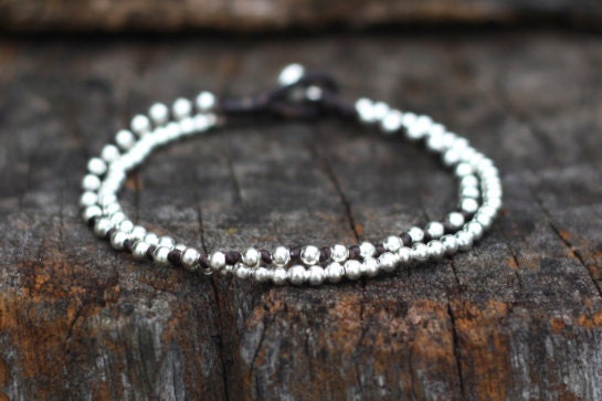 Silver Chain Bind Bracelet