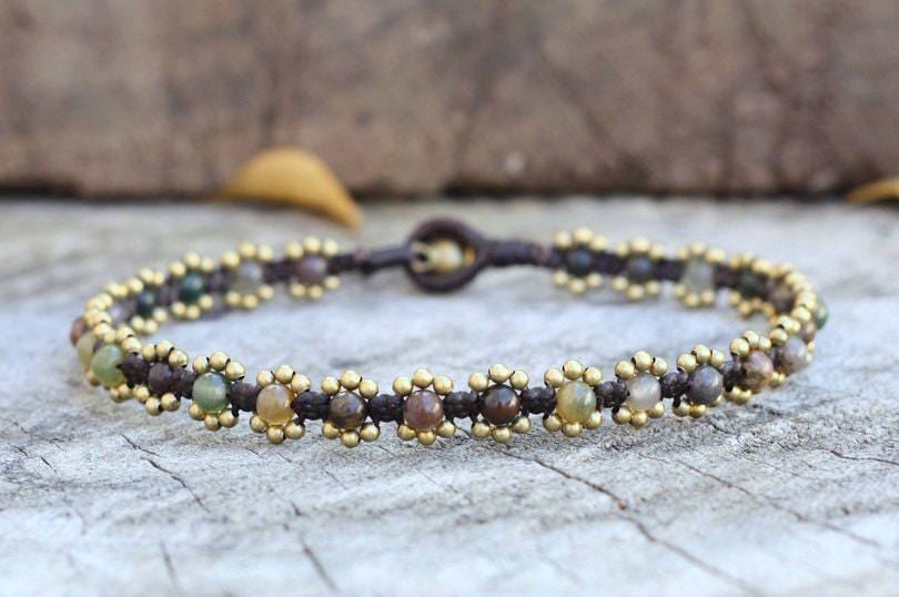 Elfin Ocean Jasper Anklet
