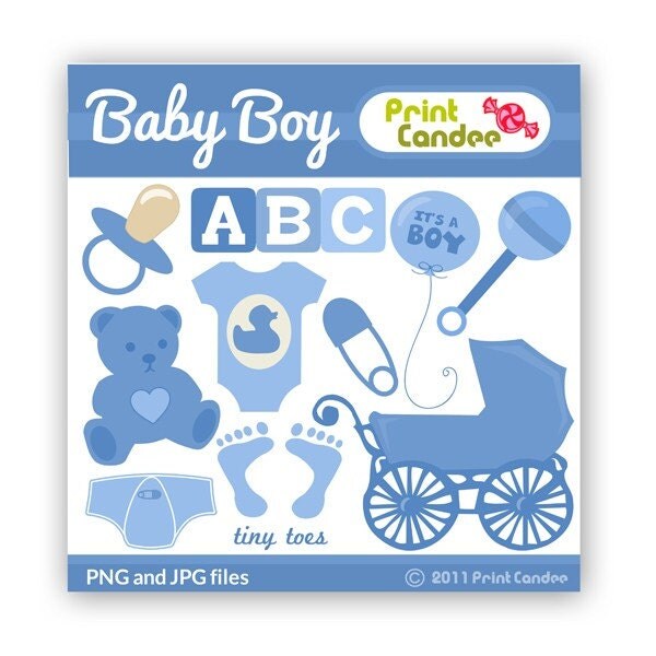 clipart for baby boy shower invitations - photo #44