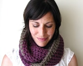 Crochet PATTERN Circle Scarf PDF loop infinity chunky cowl for women