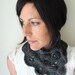 Cuzco Scarf CROCHET PATTERN scarflette button cowl for women