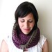 Crochet PATTERN Circle Scarf PDF loop infinity chunky cowl for women