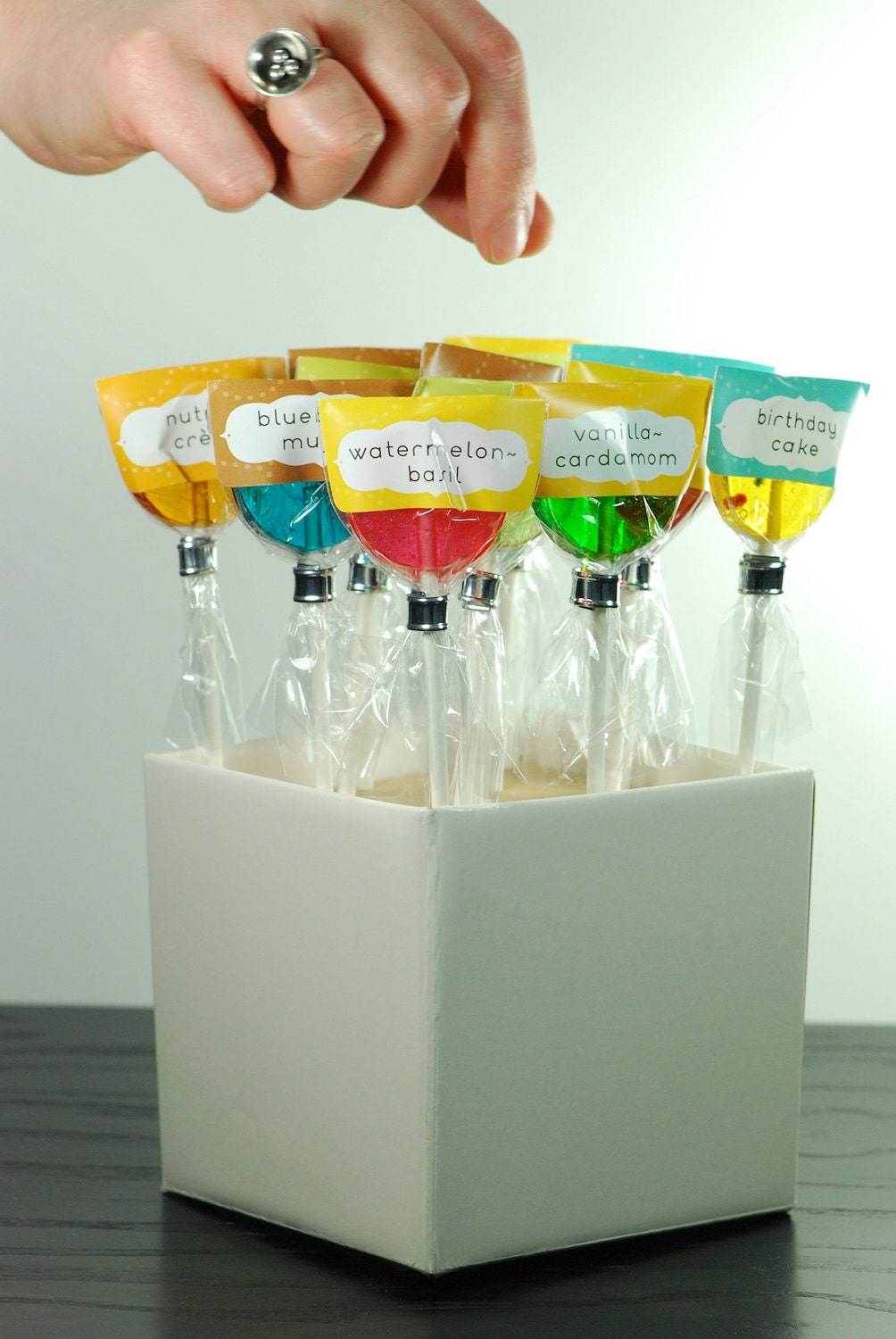 Pick 12 Lollipops - Sampler Pack - Choose Your Flavors - artisan lollipop candy
