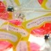12 Watermelon Basil Lollipops - gourmet hard candy suckers- red pink lollipops
