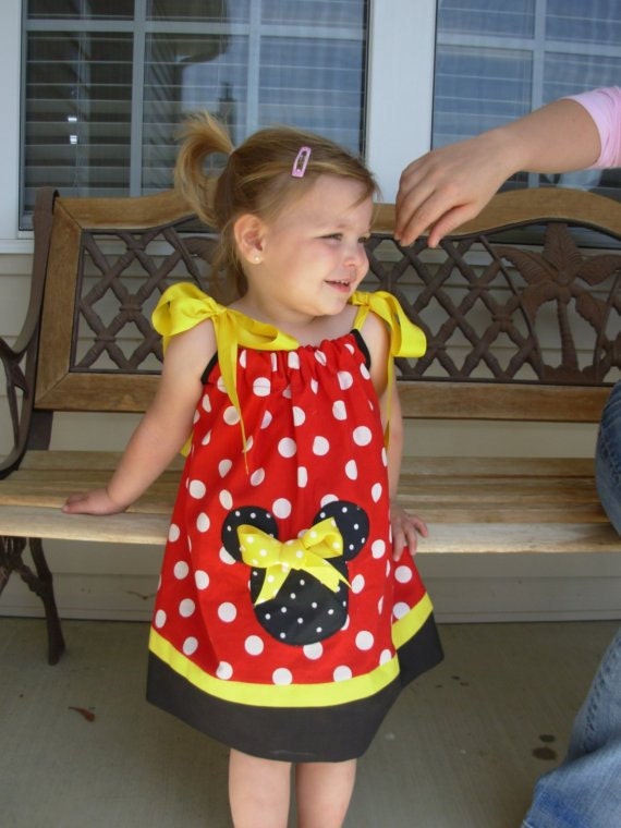 Minnie Mouse Classic Pillowcase Dress (extra for personalization)