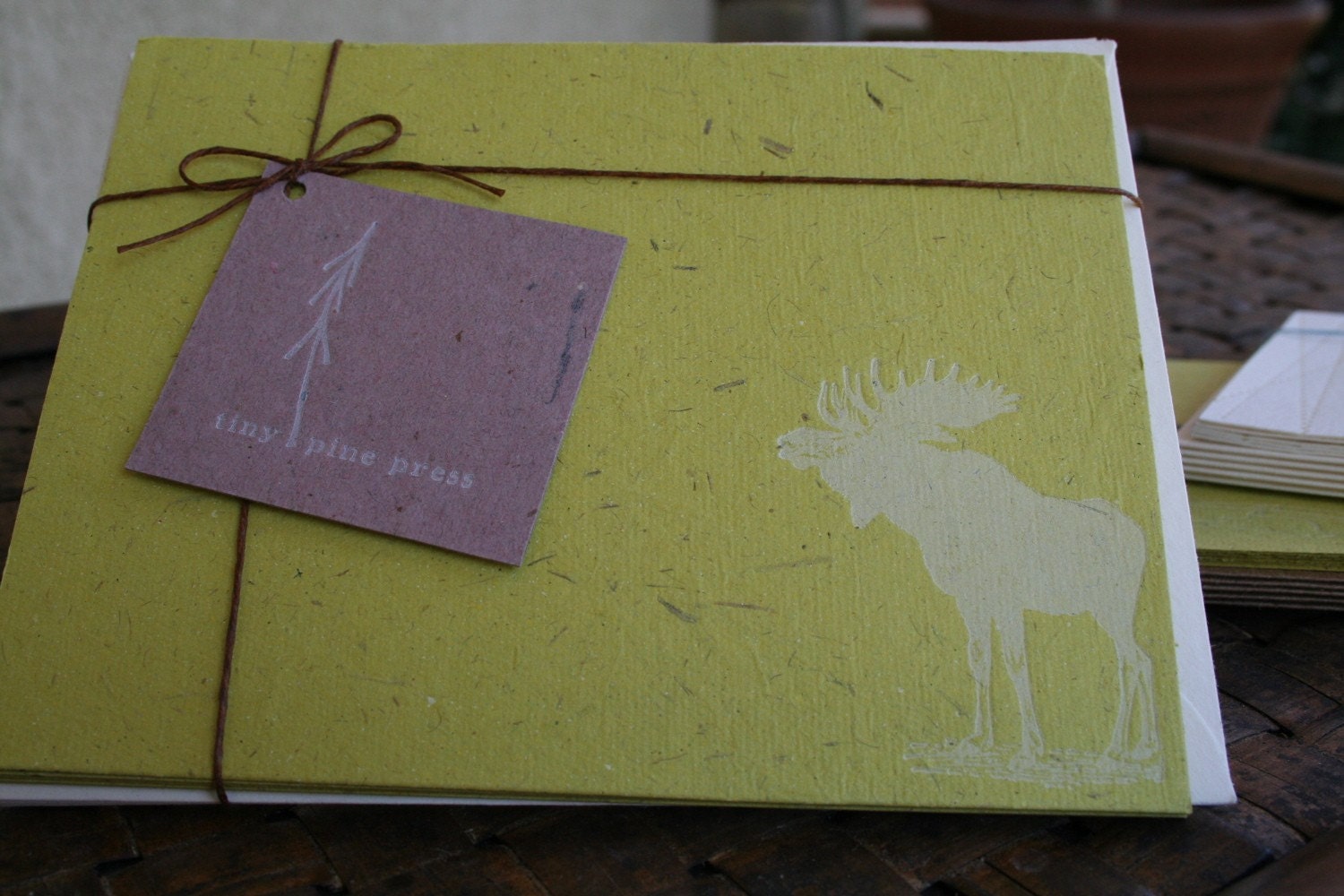 Moose Stationery Set (Hand made recycled)