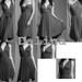 Convertible Dress in Silver 04 ready to ship size small