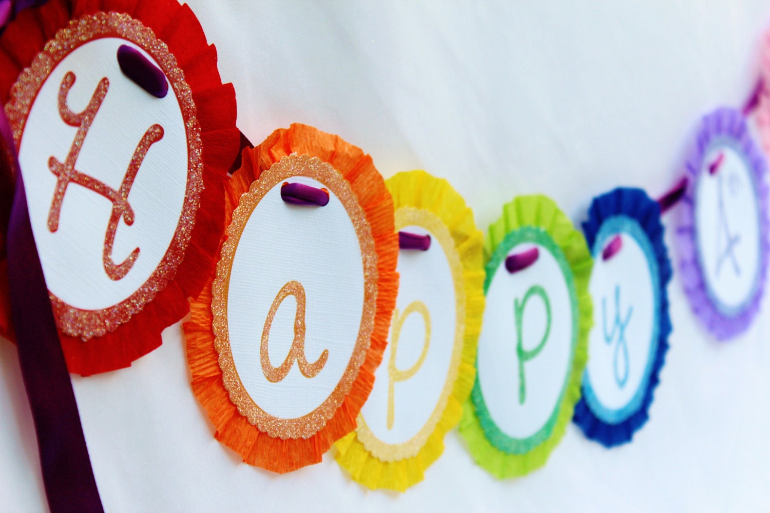 Rainbow Letter Garland