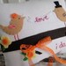 Love Bird Bride and Groom Wedding Ring Bearer Pillow