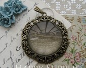 2Pcs Nickel Free - High Quality Antique Bronze Plated Cabochon Pendant Base (GD146)