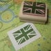 Union Jack - Hand carved rubber stamp by Skull and Cross Buns