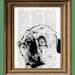 PUG dog beautifully upcycled vintage dictionary page book art print 8.5 x 11