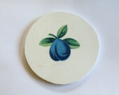 Mosaic Tile - Broken China - Blue Plum - Round Focal