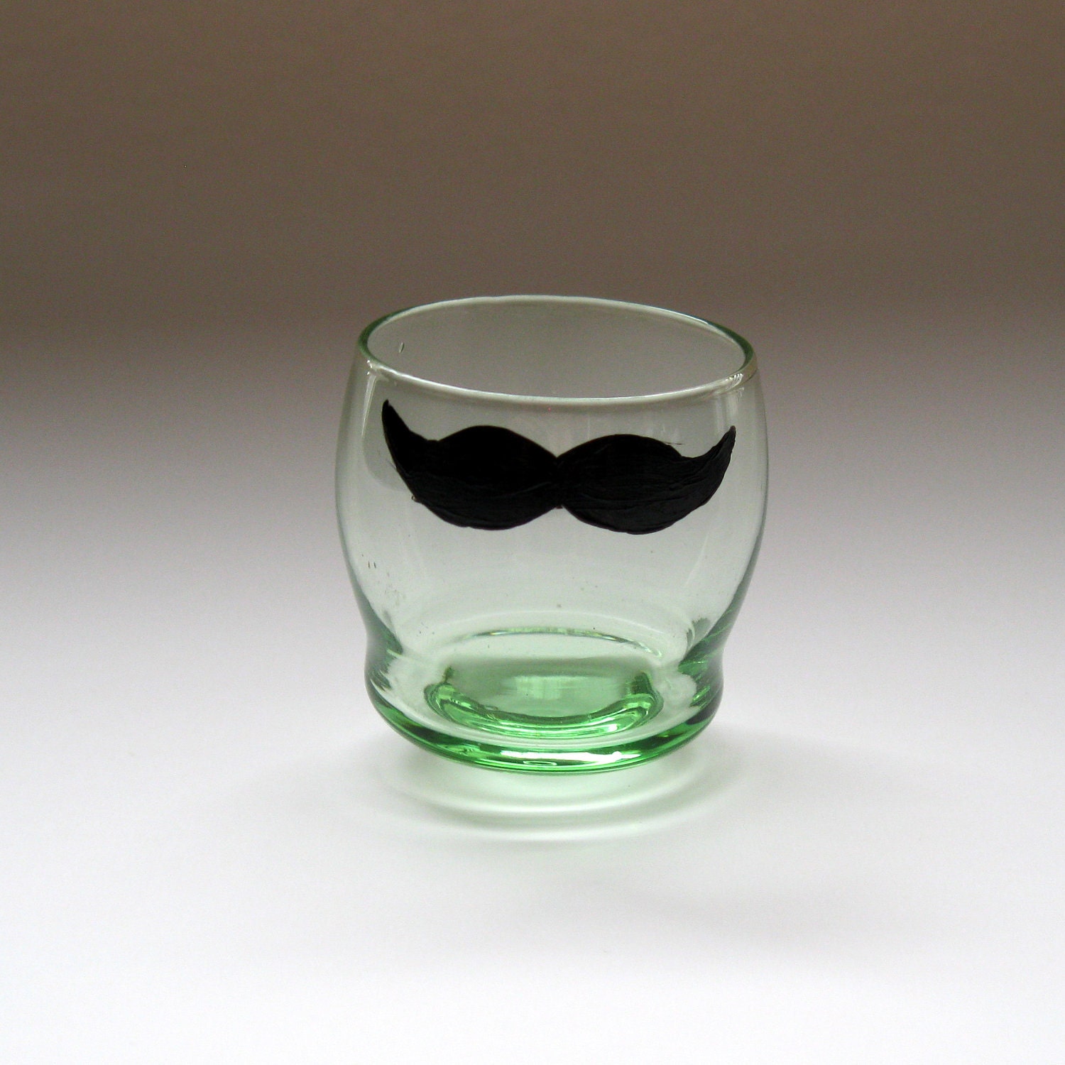 Mustache Shot Glasses: Hand Painted Mario, Wario, Luigi, and Waluigi Mustache Shot Glasses