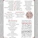Shabby Chic Wedding Program - Customizable PDF File