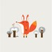 PAOLO THE FOX 2/3 Print