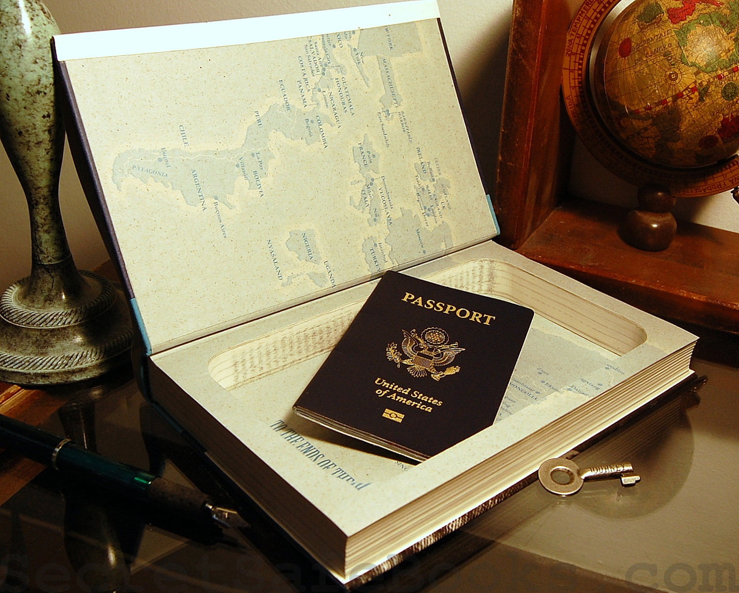 Hollow Book Safe (To the Ends of the Earth)