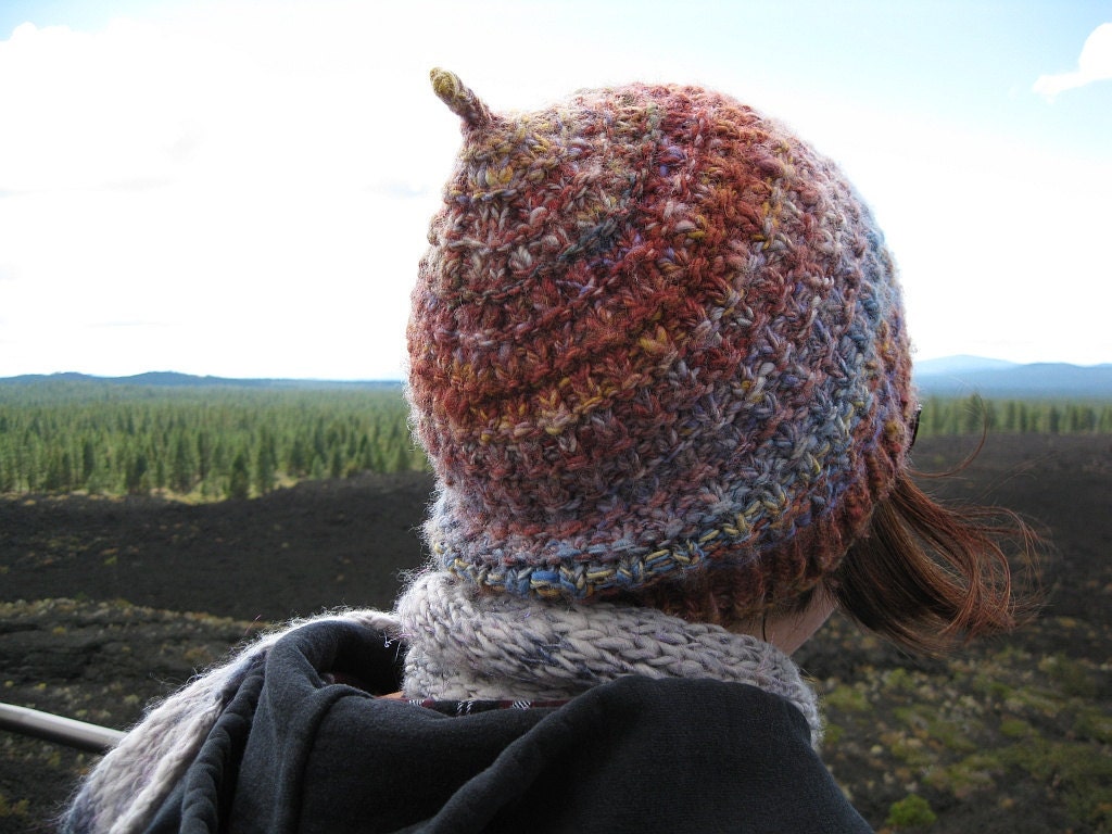 PDF Knitting Pattern - Pinecone Hat