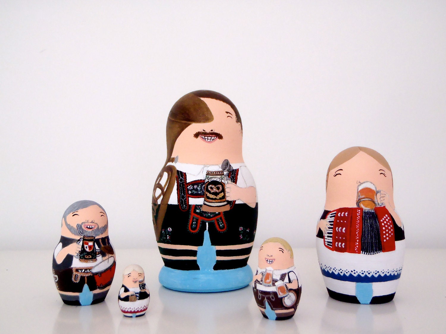 Oktoberfest Oompah Band Matryoshka Dolls