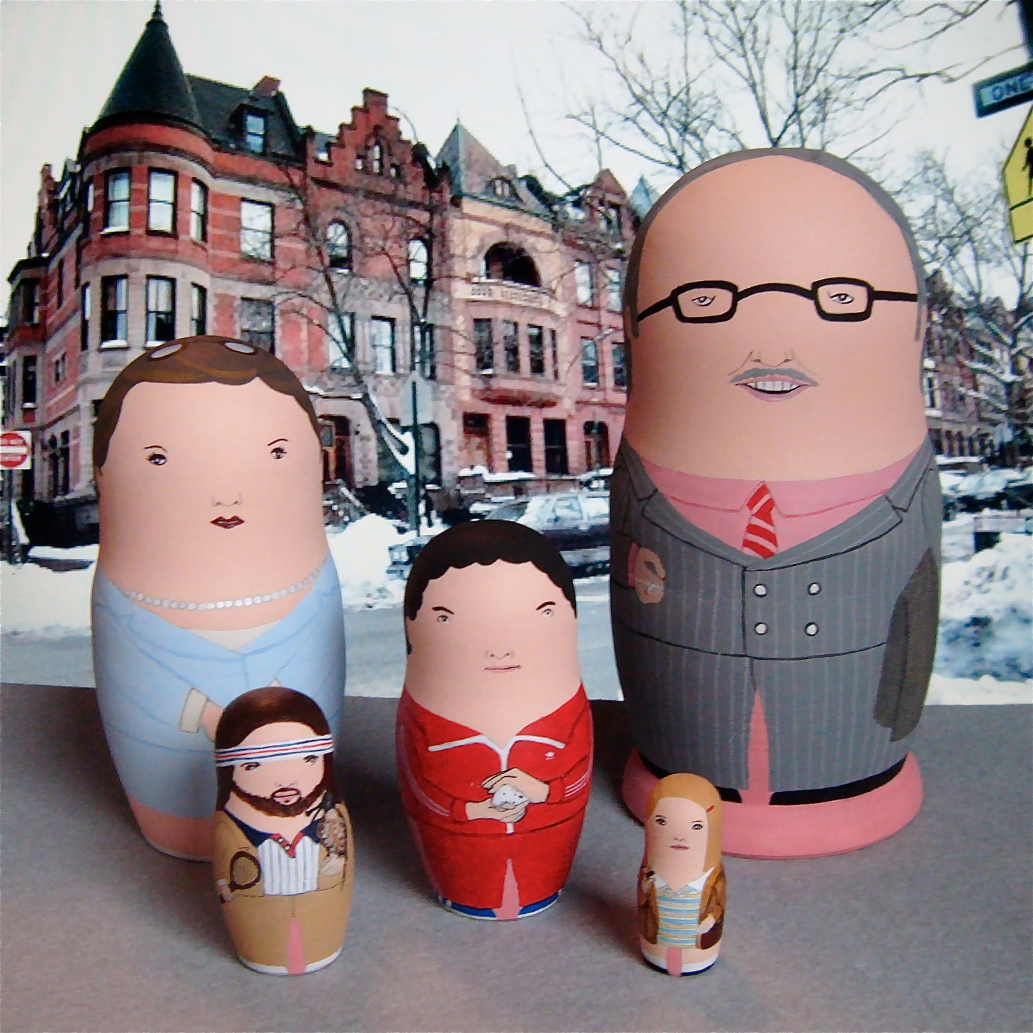 The Royal Tenenbaums Matryoshka Dolls