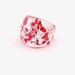 Red Resin Ring. Pressed Flower Resin Ring.  Cocktail Ring.  Handmade Jewelry with Real Flowers - Red Baby's Breath