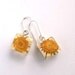 Daisy Resin Earrings.  Real Flower Resin Earrings. Yellow Pressed Flower Earrings.  Handmade Jewelry with Real Flowers -  Daisy