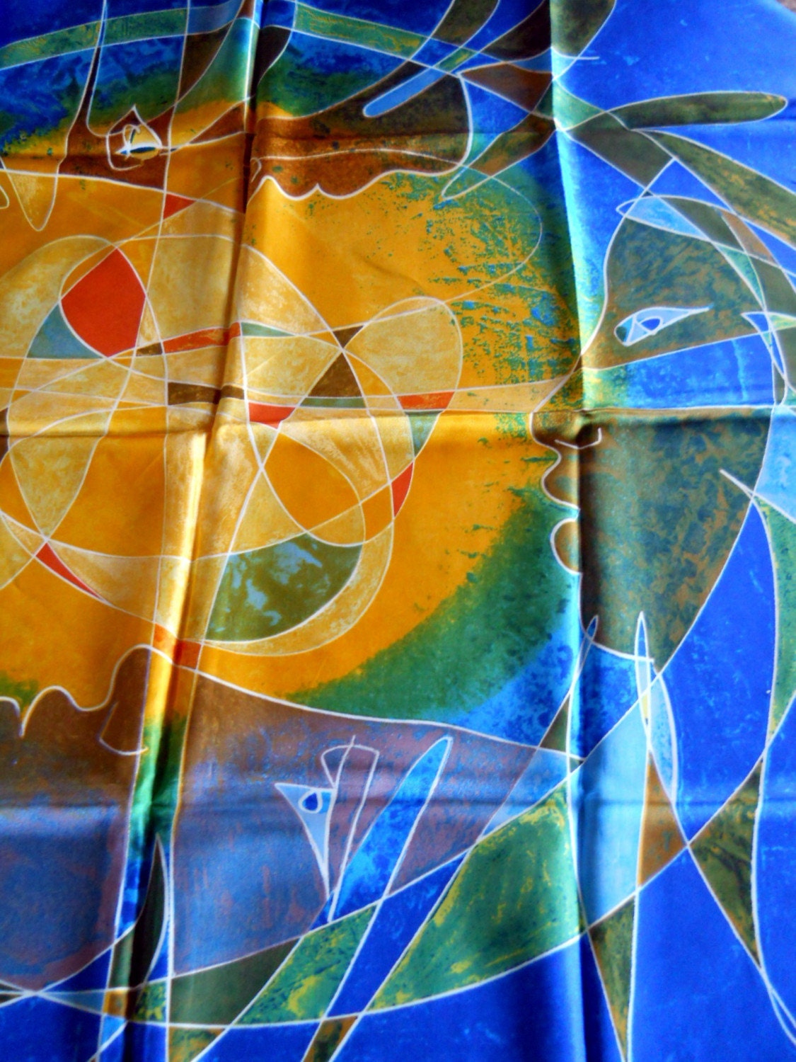 1967 Large Age of Aquarius Silk Scarf