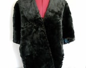 Black Mouton Lap Stole // Felix Friedman Furs