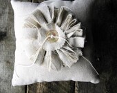 Layered Fabric Flower Pillow