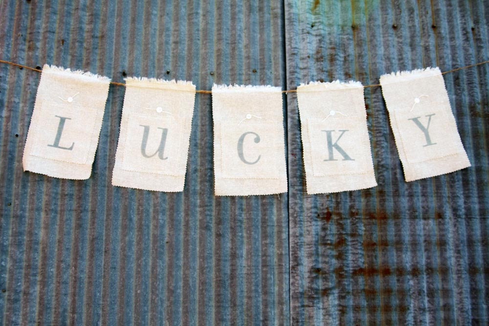 Fabric Word Banner Wedding Decoration Baby Shower Decoration
