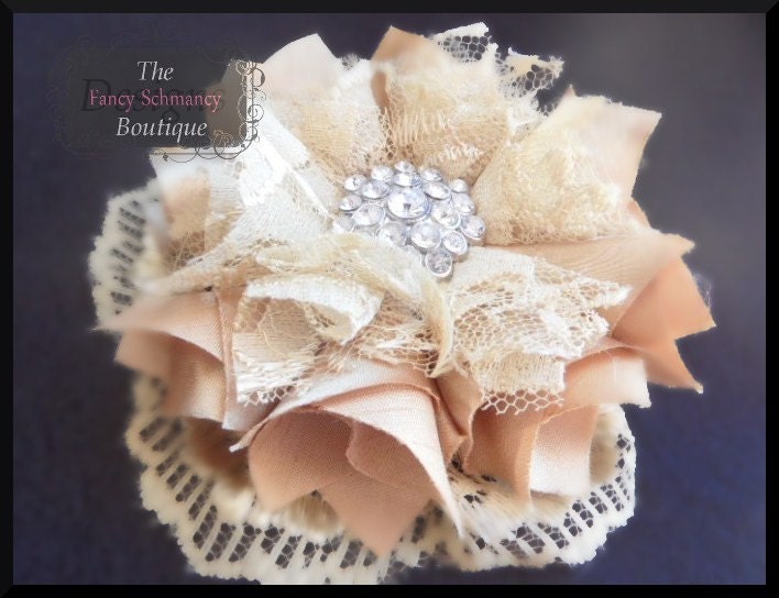 How to Make a Fabric Flower "Pouting Princess" Fabric Flower and Headband Tutorial