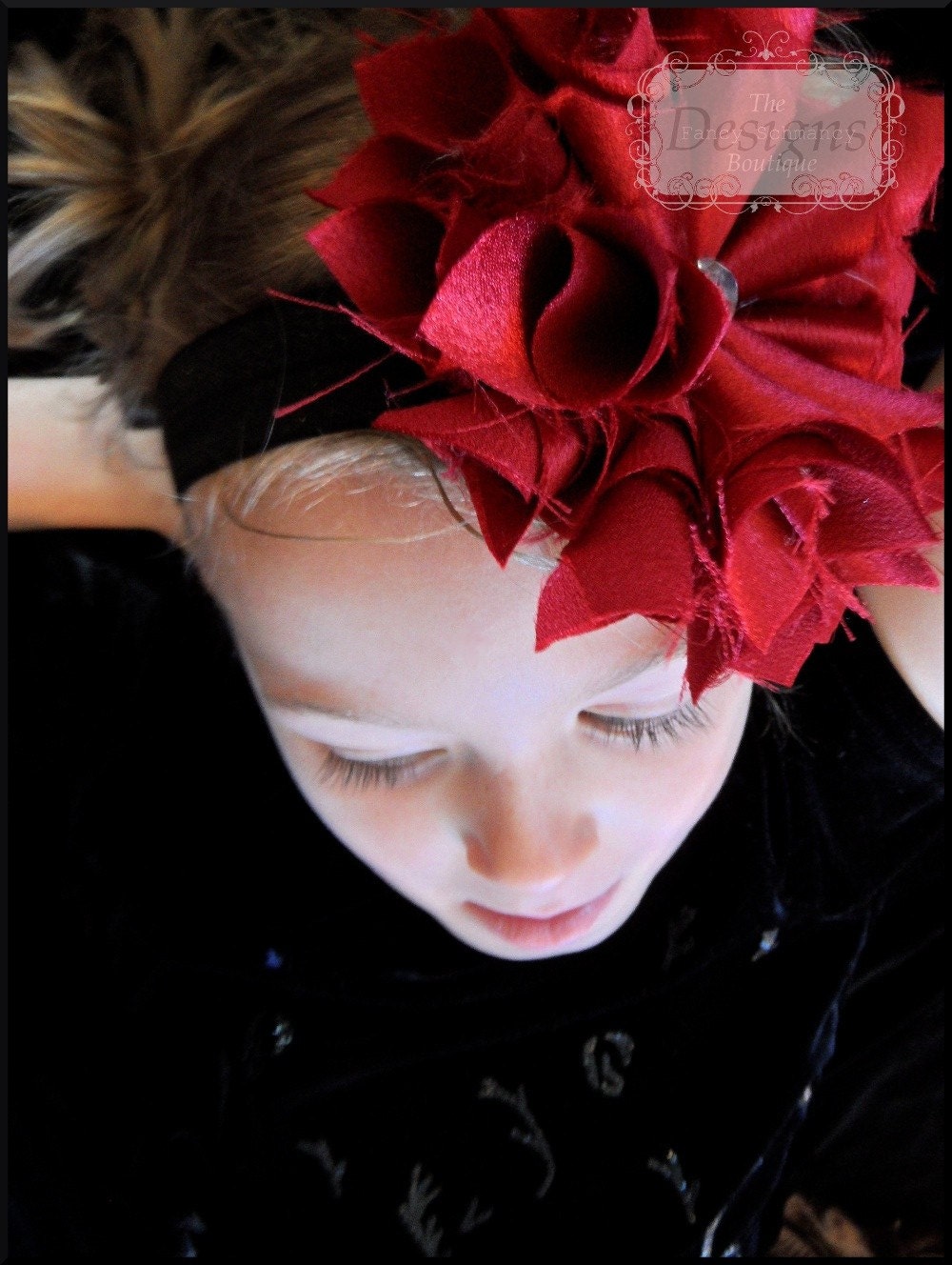 Fabric Flower Headband Pattern Tutorial PDF "Pouting Princess" INSTANT Download
