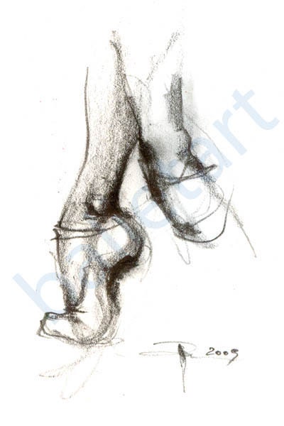 ballet slippers drawing