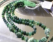 It's Mossy 2 Strand 22-24" Moss Agate Necklace