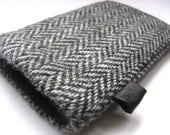 iphone 4s  Case / iphone 4  Cover / Harris Tweed / Gray / Smartphone Pouch