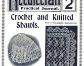 Antique Vintage Crochet Shawl Patterns Needlecraft Practical Journal No 89 Shawl Series 3 CD